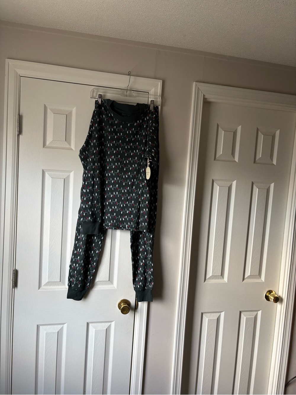 Pact Kids Black Thermal Joggers with Tiny Multicolor Dots